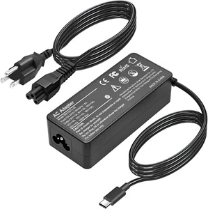 Universal 100W USB-C PD Charger Compatible with MacBook Pro/Air,iPad Pro,HP/Dell - Picture 1 of 8