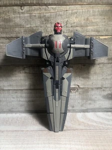 STAR WARS TRANSFORMERS DARTH VADER TIE & DARTH MAUL SITH INFILTRATOR! - Picture 1 of 6