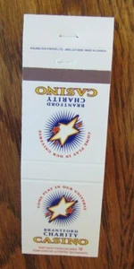 CANADIAN CASINO MATCHBOOK MATCHCOVER: BRANTFORD (BRANTFORD, ONTARIO) -G4 - Picture 1 of 1