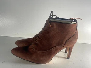 CLARKS LAINA55 DAMEN GRAU SCHLANGENMUSTER PFENNIGABSATZ STIEFELETTEN UK 4 EUR 37 C276 - Bild 1 von 7