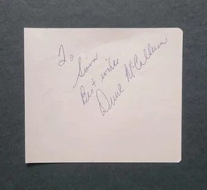 Página de álbum de hockey vintage firmado por Dunc McCallum - Imagen 1 de 1