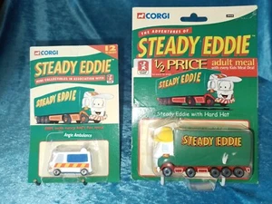 2 X STEADY EDDIE  VEHICLES BY CORGI  IN ORIGINAL PACKAGING . - Picture 1 of 2