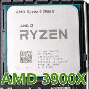 AMD Ryzen 9 3900X 3.8GHz 12 Core 24 Threads 64MB 105W AM4 CPU Processor