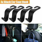 4Pcs Car Seat Back Headrest Hooks Hanger Holder Hook For Bag Purse Cloth Grocery
