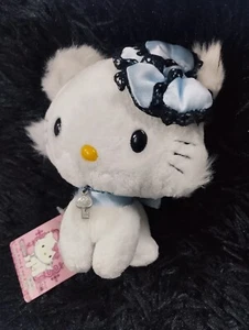 Charmmy Gatito Azul Arco y Pañuelo 6" Muñeca de Peluche Nuevo Antiguo Stock con Etiqueta Colgante - Imagen 1 de 13