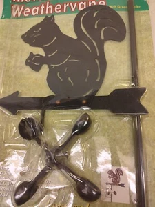 Metall Eichhörnchen Rasen Gartendeko schwarz Eichhörnchen Pfahl - Bild 1 von 7