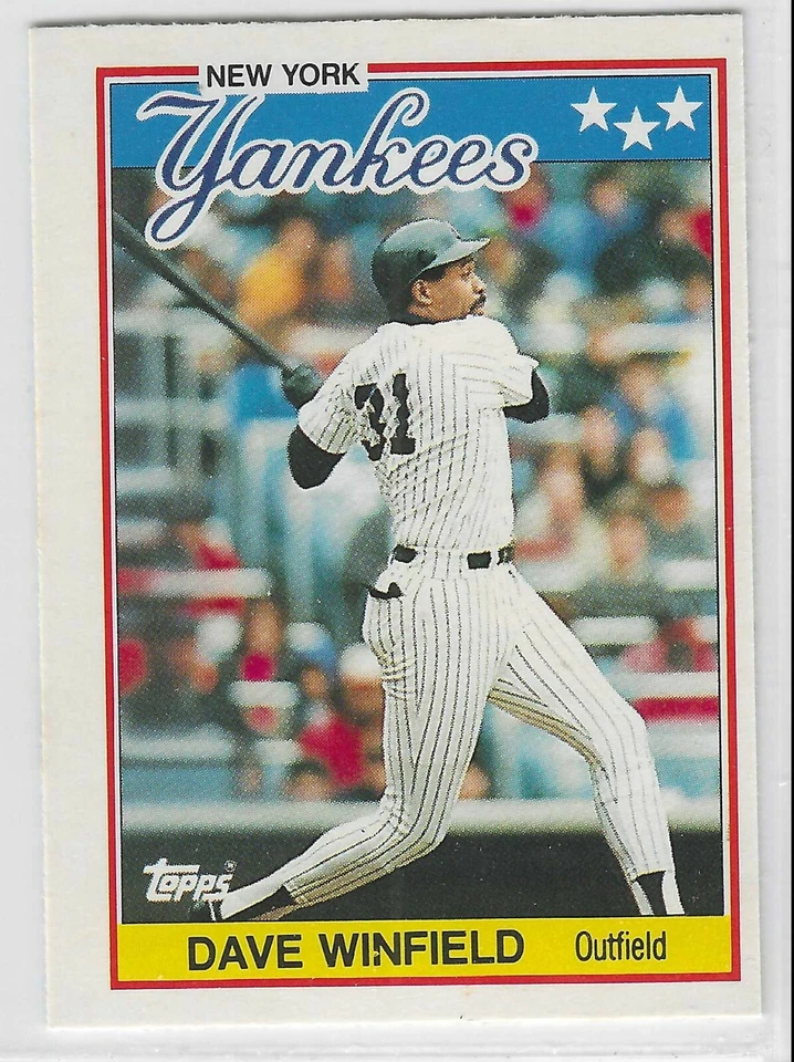 1988 Topps UK Minis #85 Dave Winfield HOF New York Yankees - Image 1 of 1