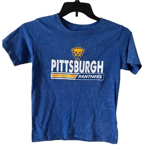 University of Pittsburgh Pitt Panthers Youth Kids Unisex T Shirt size M 8/10 - Picture 1 of 3