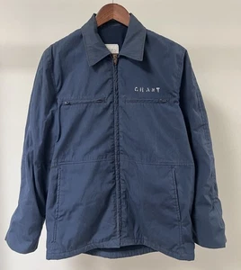 Chaqueta utilitaria vintage 1985 de la Marina de los Estados Unidos azul DLA100-85 Scovill plantilla con cremallera talla 40 - Imagen 1 de 14