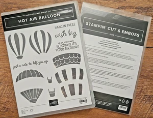 Stampin Up Heißluftballon & Koordinaten DIES Geburtstagswunsch groß Rentner - Bild 1 von 3