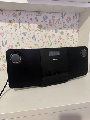 Philips DCM276/05 CD Player Radio iPod Dock HiFI Stereo System Black - Image 1 of 4