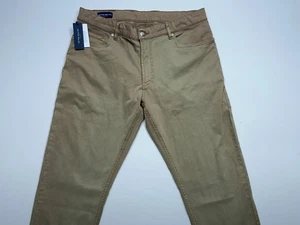 Pantalones teñidos de ropa Peter Millar Collection para hombre talla 35x35 playa caqui NUEVO - Imagen 1 de 15