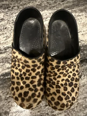 Zuecos de cuero florales Sanita para mujer EU 41 US 10,5-11 leopardo Polonia Foto 1 de 4