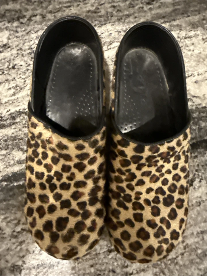 Zuecos de cuero florales Sanita para mujer EU 41 US 10,5-11 leopardo Polonia Foto 1 de 4