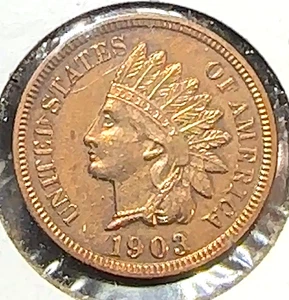 1903 Proof Indian Cent Nice Red Dipped Choice Uncirculated CHRC - Picture 1 of 2