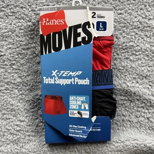 Bañador Hanes Moves Premium para hombre anti rozaduras X-Temp 2pk - rojo/negro - Imagen 1 de 4