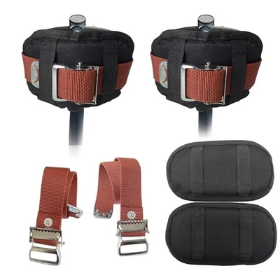 EAIVENY 2 Pairs Drywall Stilt Parts, Strap Stilts and Pads,EVAIVENY New Updated...