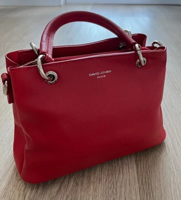 Bolso de mano pequeño David Jones rojo de moda  Foto 1 de 4