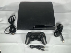 Consola Sony PlayStation 3 Slim PS3 120GB Negra CECH-2001A Con Mando - Imagen 1 de 11