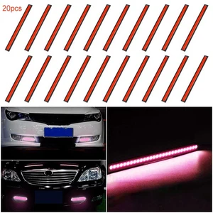 20PCS Red COB DRL LED Daytime Running Light for Universal Car Driving Fog Lamp - Picture 1 of 8