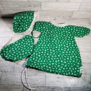 Holiday Christmas 3 Piece Flannel Nightgown Outfit For Baby 12" to 13" Doll - Picture 1 of 6