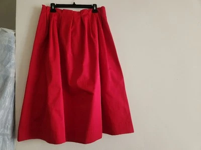 Saia Midi Plissada Feminina Zara ZW Collection Bolso Vermelho Tamanho G Nova - Imagem 1 de 4