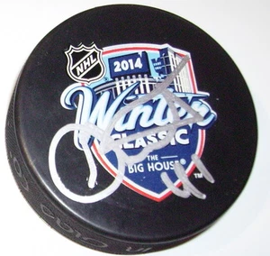 NIKOLAI KULEMIN TORONTO MAPLE LEAFS SIGNED 2014 WINTER CLASSIC PUCK w/ COA - Picture 1 of 1