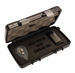 Xikar Gift Set Ion Lighter Xi2 Cigar Cutter Black and Xikar 5 ct. Travel Humidor - Picture 1 of 1
