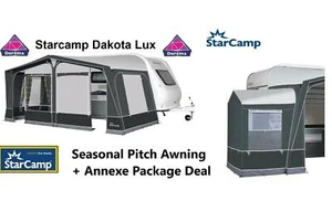 Dorema Starcamp Dakota Lux Seasonal Awning Size 17 1050-1075cm + Annexe - Picture 1 of 12