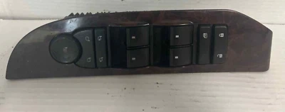 2007-2013 Chevy GMC Yukon Denali grão de madeira 15906881 interruptor mestre lateral de acionamento - Imagem 1 de 4