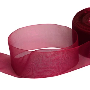 20m ORGANZA Woven Edge Ribbon 6mm, 10mm, 15mm, 25mm, 38mm - Picture 1 of 33