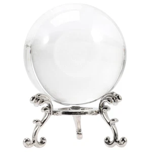 1 Set of Clear Dandelion Crystal Ball Adornment with Base Decorative Crystal - Picture 1 of 12