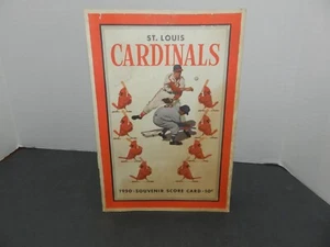 VTG 1950 ST LOUIS CARDINALS VS CINCINNATI REDS SCORECARD - STAN THE MAN MUSIAL - Picture 1 of 4