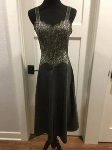 Colette Barbizon Vintage 1950's lace and satin cocktail dress with full skirt - Picture 1 of 10