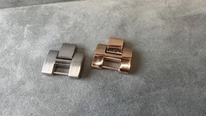 Watch Band Bracelet Link Extension Silver & Rose Gold Tone Extender - Picture 1 of 16