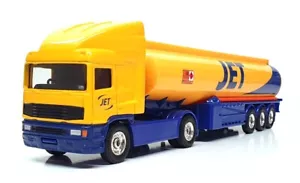 Corgi 1/64 Scale Diecast TY86809 - ERF Jet Fuel Tanker - Yellow/Blue - Picture 1 of 5