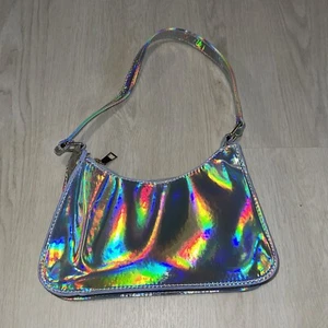 Metallic Glänzend Silber Bunte Perle Disco BARBIE THEMA Hobo Tasche Handtasche Geldbörse - Bild 1 von 9