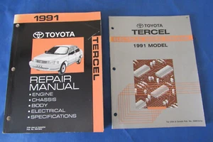 1991 TOYOTA TERCEL Service Repair Shop Workshop Manual OEM Set EWD-101U & RM195U - Picture 1 of 15