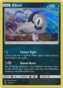 Pokemon - Absol - 81/145 - Holo Rare - Sun & Moon Guardians Rising - NM - Bild 1 von 1