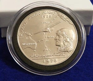 1978 Samoa 1 Dollar - Great Commemorative -First Transpacific Flight- See PICS - Picture 1 of 2