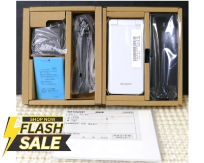 [NEW] SHARP AQUOS KEITAI SH-N01 White Touch Cruiser EX Flip Unlocked SIM Free JP - Image 1 of 4