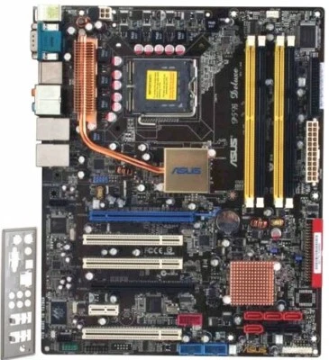 SCHEDA MADRE SOCKET 775 ASUS P5B DELUXE + CPU INTEL DUAL CORE 925 + 8  GB RAM - Immagine 1 di 2