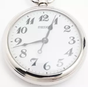 Vintage Seiko Quartz Railway Pocket Watch 7C21 0A20 September 2002 SVBR001 - Picture 1 of 7