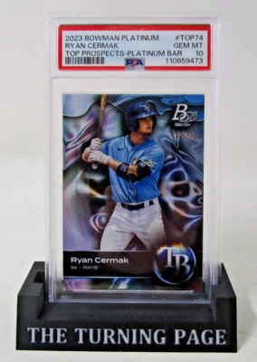 Ryan Cermak 2023 Bowman Platinum Top Prospects Pt Bar #TOP74 [PSA 10] 40/75 - Image 1 of 3