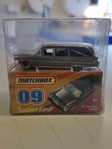 2008 Matchbox Superfast #09 1963 Cadillac Hearse in grey - Picture 1 of 3