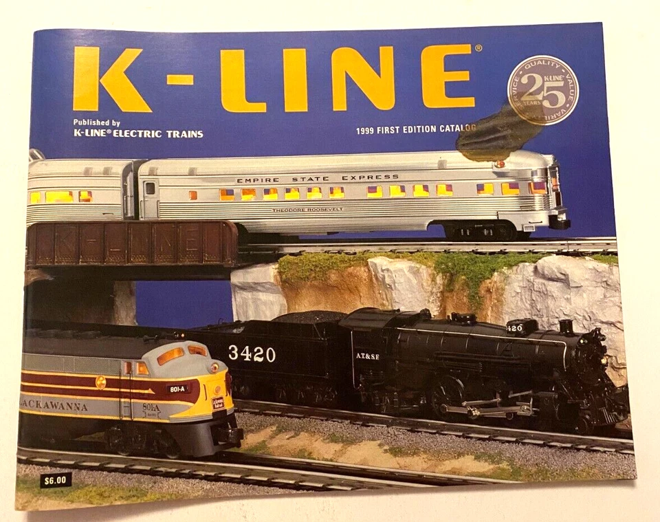 K-LINE ELECTRIC TRAINS O 1999 FIRST EDITION CATALOG - Image 1 of 2