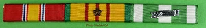 Navy Vietnam War Service Mounted 3 Ribbon Bar - 1 Campaign Star - Picture 1 of 2