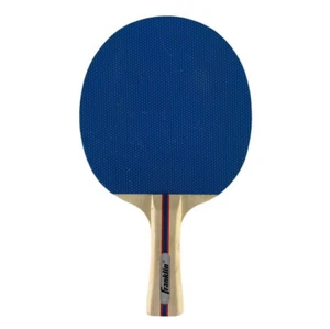 Paleta de ping pong de madera Franklin de goma con lados rojos y azules - Imagen 1 de 4