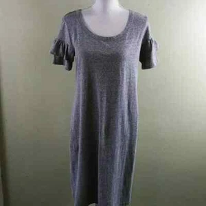 Ingrid and Isabel Gray Maternity Dress with Ruffled Sleeves - XS - NWOT - Picture 1 of 7
