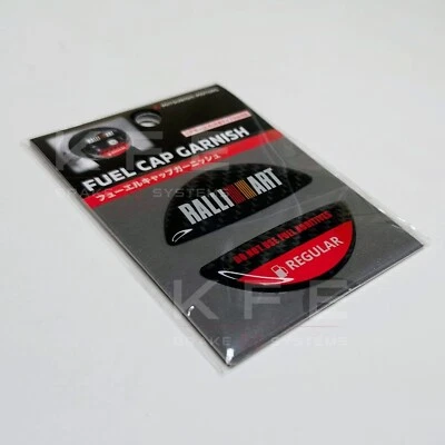 Mitsubishi Ralliart Fuel Gasd Cap Garnish Red SRG20013R Genuine OEM Regular JDM - Image 1 of 2